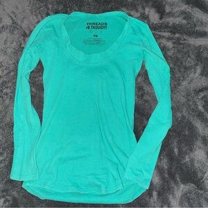 Threads 4 Thought Women's Emerald Long Sleeve Tee